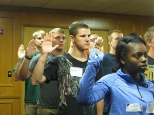 Andrew swearing in