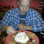 My husband is annoyed that I won't stop complaining about calories but he orders this!