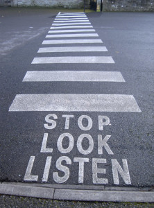 stop look listen
